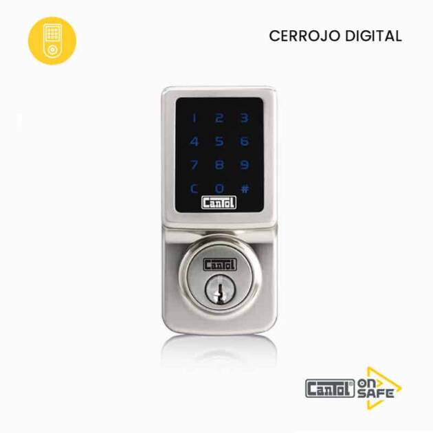 Cerrojo Digital Acabado Acero Inoxidable